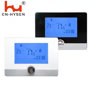 Manopola HY04BW e grande schermo Smart Home Digital Room termostato per riscaldamento caldaia a Gas programmabile con più funzioni