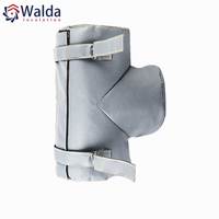 Veste imperméable et ignifuge Walda pour le collecteur d'échappement du moteur de bateau marin, avec isolation thermique amovible