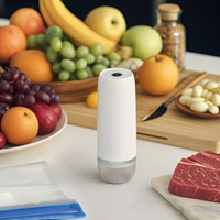Pompe à vide portative rechargeable, mini scelleuse sous vide manuelle, appareil de mise sous vide portable, batterie 1200 mAh