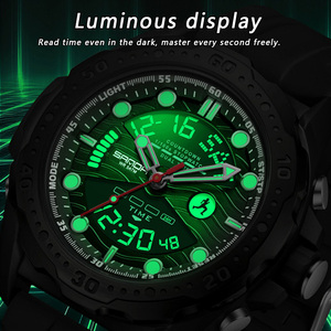 Reloj Digital Multifunción SANDA 3387 para Exteriores, Reloj de Pulsera con Doble Pantalla y Alarma, Reloj Deportivo Luminoso a Prueba de Agua - Product Image 2