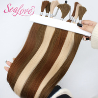 Extensions de cheveux lisses et soyeux en gros, cheveux vierges Remy sans trame, extensions de cheveux humains en vrac à double trame, sans trame machine