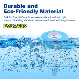 Termômetro de piscina flutuante grande mostrador fácil leitura para piscinas Aquários Hot Tubs Fish Ponds Spa Use Material Plástico OEM - Product Image 5