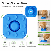 Tapis de léchage multifonctionnel en silicone pour chien, distributeur de friandises à bille roulante, base à ventouse, jouet d'enrichissement, qualité alimentaire, durable