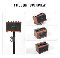 Musiccube D2MAX Sistema PA Portatile Professionale da 4 Pollici 100W, Attrezzatura Audio, Amplificatore per Chitarra