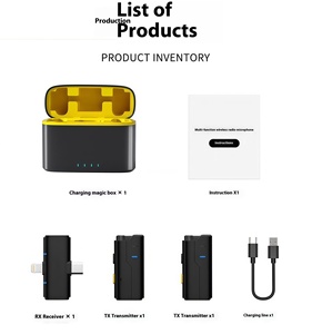 2025 xu hướng không dây ngưng Lavalier Microphone sạc trường hợp Tương thích iPhone máy tính xách tay chơi game giao diện điều khiển loại C kết nối - Product Image 4