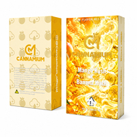 Boîte de présentation en carton rigide UV avec pelliculage mat, de haute qualité, personnalisée avec logo, pour cartouches doubles de 1 ml et 2 ml, ensemble d'emballage de saveurs