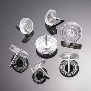 Clous antidérapants pour meubles, clous en plastique transparent épaissis, protecteurs de sol pour pieds de table et de chaise, tête durable avec broche - Product Image 4