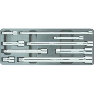 KS TOOLS-918,0007 CHROME Plus Juego de extensión con enclavamiento (9 piezas)-EAN 4042146566954 ACCESORIOS DE LLAVE DE VASO 1/2" - Product Image 1