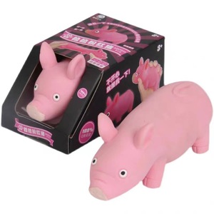 Stress-relieving magic <b>tool</b>, stress-relieving toy pig Kneading Joy, cute and mischievous <b>Pink</b> Pig, teasing Douyin, the same - Product Image 5