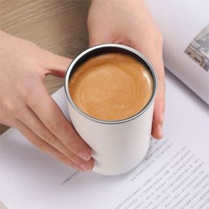 Tasse à café en métal de qualité alimentaire 2025, en acier inoxydable, isolée, 350 ml, pour le camping et les entreprises - Product Image 5