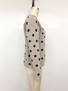 Maglione Invernale Stile Europeo-Americano, Nuovo Design Retrò Casual a <span class=keywords><strong>Pois</strong></span>, Vestibilità Ampia, Maniche Lunghe - Product Image 6