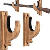 Support mural en bois à 1 niveau pour fusils, présentoir transfrontalier pour fusils, étagère de rangement pour épées et arcs, style chinois simple et élégant