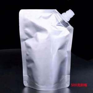 Custom Printing Oblique Mouth 1l 1.5l Smoothie Liquid Juice Beer Beverage Plastic Stand up Bag Aluminum Foil Spout <b>Pouch</b> - Product Image 4