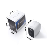 Proyector portátil D3000 full HD 2022 P, pantalla de cubo de alto brillo, proyector led de película 4k, novedad de 1080