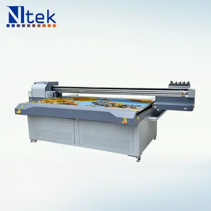 Grande formato de cama lisa uv 2513 impressora lisa para madeira vidro de plástico acrílico máquina de impressão
