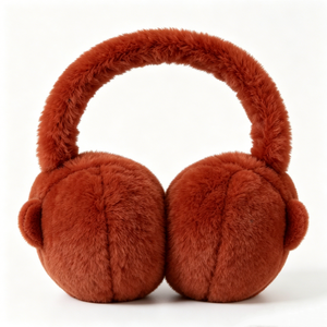 Cache-oreilles en peluche singe mignon personnalisés, cache-oreilles d'hiver doux et moelleux pour enfants, adorables cache-oreilles en forme d'animal pour le froid - Product Image 4