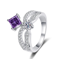Bague Couronne Classique en Argent Sterling 925 avec Moissanite Certifiée GRA 1,3 Carat VVS1, Coupe Princesse, Bijou Raffiné pour Femme