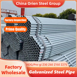 Tuyaux ronds et carrés galvanisés toutes tailles, diamètre extérieur 20mm 25mm 30mm 50mm 60mm 75mm 90mm 120mm, <span class=keywords><strong>tube</strong></span> HDG - Product Image 1