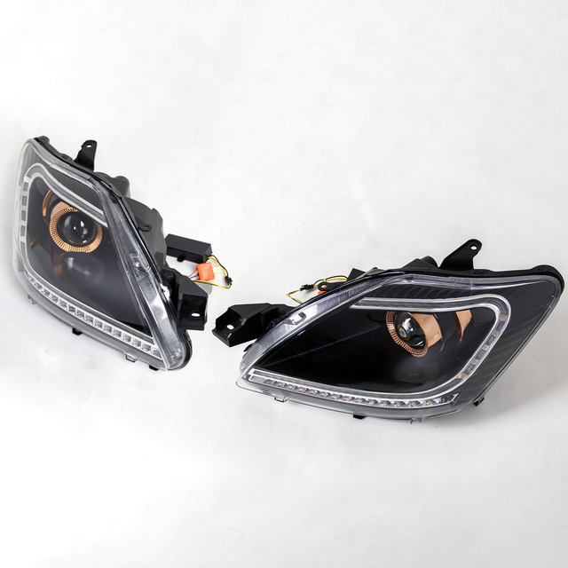 Upgrade Car Head Light Led Assembly Headlight for Toyota Vios Yaris 2008-2013 Waterproof Daytime Running Lamp