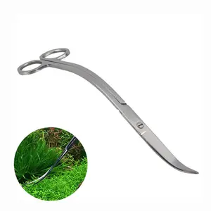 Aquapro Straight /Curved Scissors Wavy Scissors Aquarium Tools Fish Tank Accessories 430 stainless Steel Moss Plant