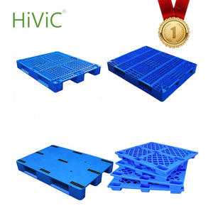 Pallet con rivestimento singolo con ingresso a 4 vie in plastica industriale per uso alimentare riciclato in 100% vergine HDPE - Product Image 1