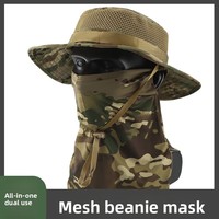 Chapeau de pêche unisexe respirant camouflage pour activités de plein air, alpinisme, camping, cyclisme