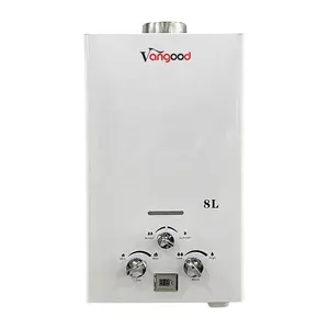 Copper Heat Exchanger Butane Indoor LPG Gas Geyser Tankless Water Heater