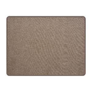 Tapis d'entrée rectangulaire antidérapant en fibre de polyester, couleur unie, pour intérieur - Product Image 1