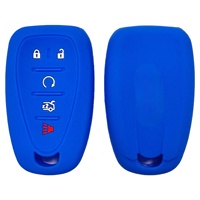 Étui de clé de voiture en silicone haut de gamme, sac de clé de voiture pour Chevrolet Malibu XL, télécommande 5 boutons, Explorer, Equinox