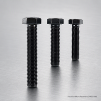Visserie sur mesure OEM DIN933 ISO4017 Grade 8.8 10.9 12.9, boulons à tête hexagonale entièrement filetés, haute résistance, oxyde noir