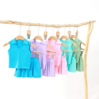 Robe de tennis en maille pour bébé fille, nouvelle conception Kerui, boîte mystère, yoga d'été, bébé fille, 1/2 zip, robes de yoga en maille pour filles