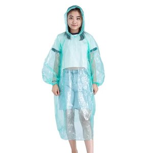 Poncho de <span class=keywords><strong>Lluvia</strong></span> de Plástico Ecológico Desechable <span class=keywords><strong>para</strong></span> Viajes y Senderismo - Product Image 2
