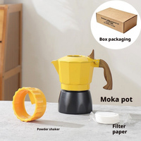Caffettiera Moka a Doppia Valvola di 6a Generazione, Portatile per Uso Esterno, Compatta per Casa, Ottagonale Classica in Alluminio