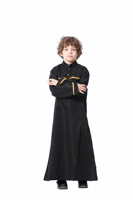 Uni abricot gris noir blanc couleur polyester bouton avant fermeture poche latérale dubai arabe EAU garçon thobe