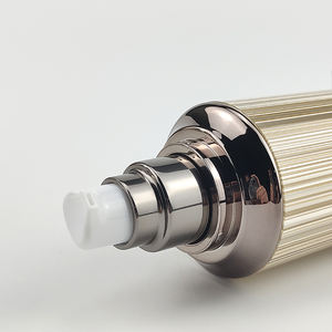 ขวดปั๊มโลชันพลาสติกขนาด60มล. ขวดเปล่าบรรจุภัณฑ์เครื่องสำอางหรูหราสไตล์เกาหลีสีขาวน้ำตาลมีสินค้าในสต็อก - Product Image 4