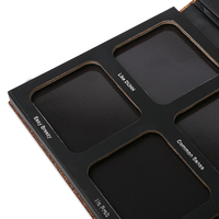 En gros carton maquillage paillettes papier vide palette de fard à paupières étiquette privée
