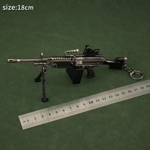 18cm thu nhỏ Súng mô hình đồ chơi súng mô hình M249 có thể tháo rời phạm vi Tạp Chí Kim loại đồ trang trí - Product Image 6