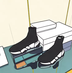 Zapatillas deportivas de diseño de alta calidad para dropshipping, zapatillas de running de moda, zapatillas de caña alta tipo calcetín, zapatillas deportivas ligeras de malla para hombre y mujer - Product Image 4