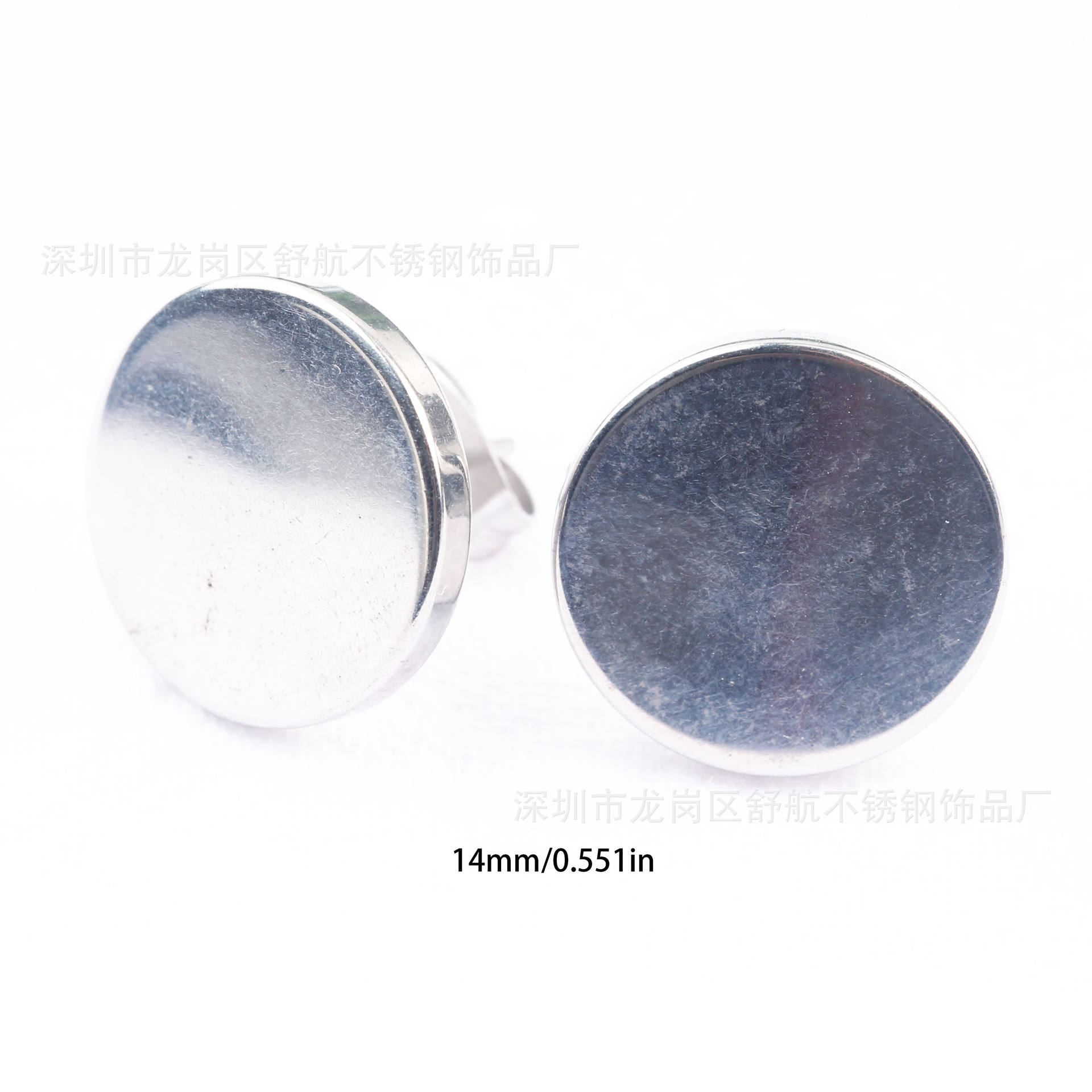 Orecchini A Disco In Acciaio Nero: Orecchini A Perno Da Uomo - Sole Nero - Italia - Foto 8