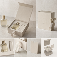 Parfum de luxe pour femmes, flacon de parfum en cristal taillé avec boîte, cadeau magnétique pour offrir