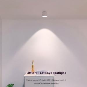 Nhỏ Vòng bề mặt gắn kết <span class=keywords><strong>Led</strong></span> Downlight có thể điều chỉnh góc trần chống chói miễn phí mở nhà phòng khách đèn - Product Image 2