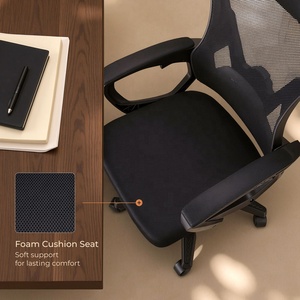 <span class=keywords><strong>Fauteuil</strong></span> de bureau ergonomique en maille, <span class=keywords><strong>orthopédique</strong></span>, noir, avec appui-tête, idéal pour les réunions de direction - Vente en gros - Product Image 3
