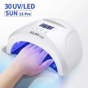 เครื่องอบเล็บ SUN 1S 48W UV LED สำหรับมืออาชีพ อบแห้งเร็ว พร้อมเซ็นเซอร์อัตโนมัติ หน้าจอ LCD กล่องอบเจลสำหรับร้านทำเล็บ - Product Image 1