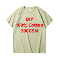 T-shirt décontracté pour homme, coupe classique, 100% coton, respirant, doux, 210 GSM, personnalisé avec impression DTF, DTG, sérigraphie et broderie