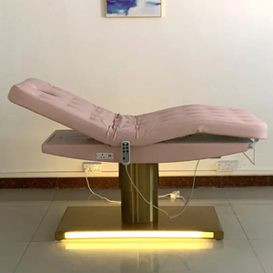 HICOMED con luce a Led 3 motore elettrico Base in oro estetica sedia per il viso Spa salone di lusso iniezione tatuaggio massaggio tavola letto - Product Image 3