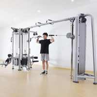 Équipement de fitness multifonctionnel en acier commercial avec machine à cinq stations réglable