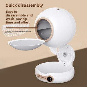 Bac à litière intelligent transfrontalier pour chat, entièrement fermé, extra-large, toilette pour chat entièrement automatique avec double système d'élimination des odeurs et désodorisant - Product Image 2