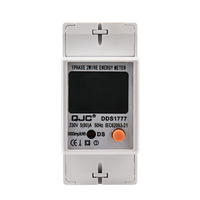 Medidor de energía digital monofásico QJC, medidor electrónico de vatio-hora, medidor de vatio, monitor de consumo de energía