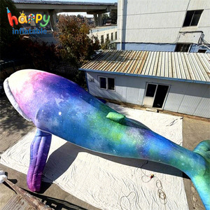 <span class=keywords><strong>Baleine</strong></span> gonflable géante de 10 m à dégradé de couleurs, modèle suspendu pour parcs à thème océaniques, centres commerciaux, expositions et publicité - Product Image 3