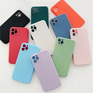 For iPhone 15 Case Custom Logo Microfiber Lining TPU Silicone Cover Cell Mobile Phone Case For iPhone 15 14 13 12 Pro Max